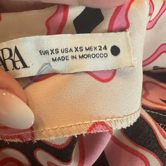 ZARA PINK GEOMETRIC PIRINT MAXI DRESS BLOGGER FAV - Picture 15 of 16